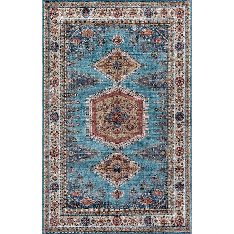 Tracy Traditional Area Rug - Rust