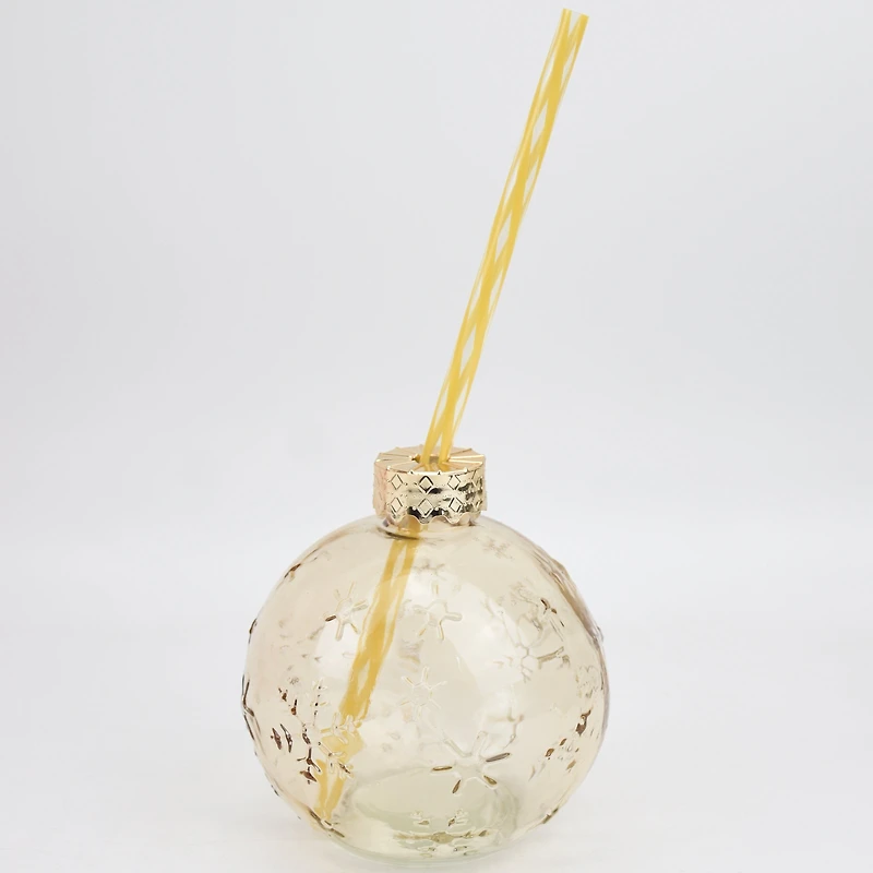 Holiday Cheer Set of 4 Glasses with Straw