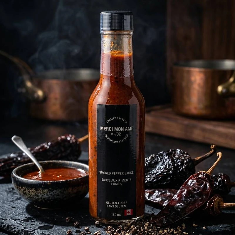 Merci Mon Ami Sauce aux Piments Fumés - 150ml
