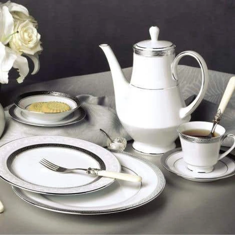 Noritake Crestwood Platinum Teapot