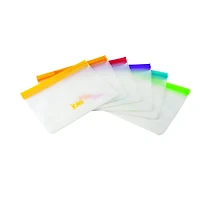 Sac réutilisables PEVA arc-en-ciel - 6 sacs 46.5 oz coleurs assorties