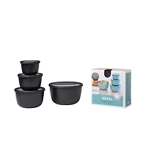 Set of 4 Cirqula Round Deep Bowls by Mepal