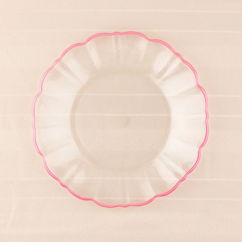 Elegance Pink Rim Dinner Plate - 27.5cm