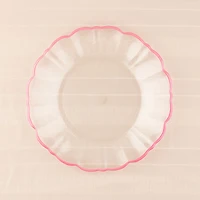 Elegance Pink Rim Dinner Plate - 27.5cm