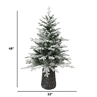 Noble Fraser Fir with LED - 4'