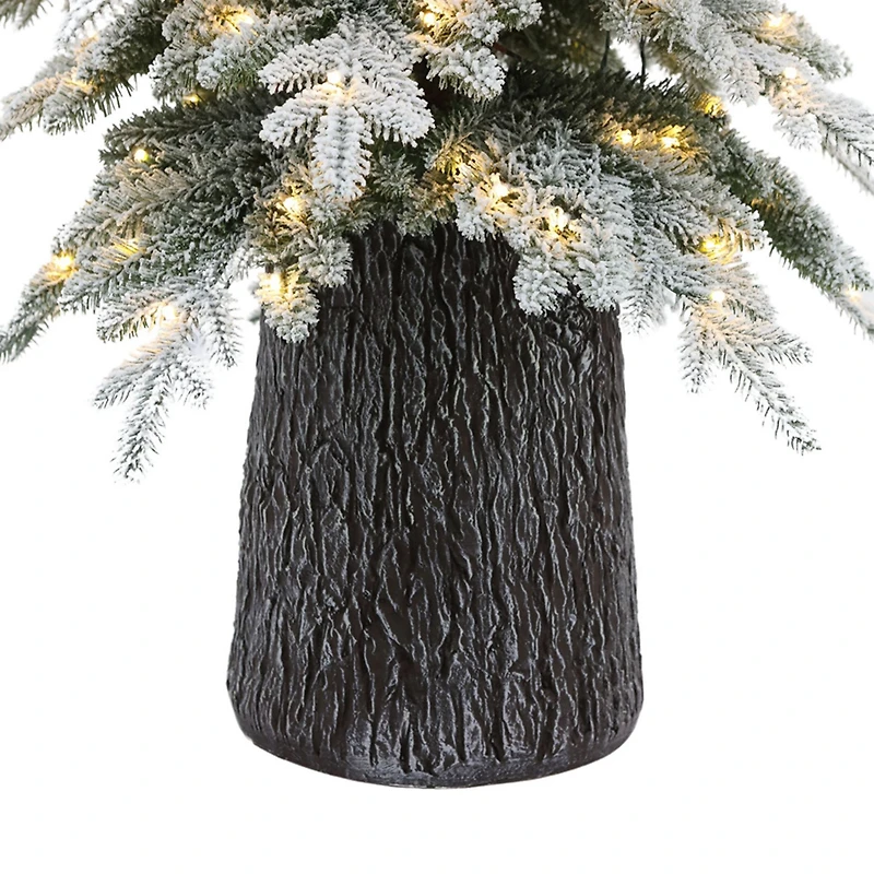 Whistler White Christmas Tree with LED - 7.5'