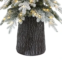 Whistler White Christmas Tree with LED - 7.5'