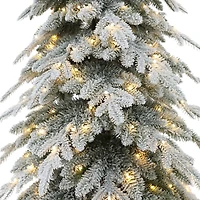 Whistler White Christmas Tree with LED - 7.5'