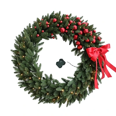 Greyson Pre-Lit Christmas Wreath - 32"