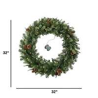 Douglas Pre-Lit Christmas Wreath - 32"