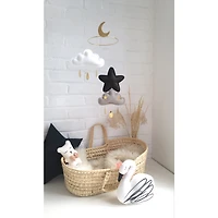 Cloud Mobile - Grey, Black & White