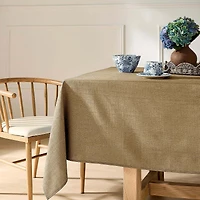 Nappe en simili-lin texturé