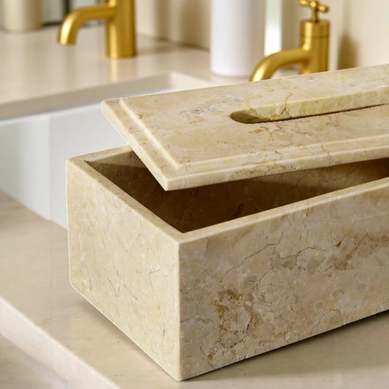 Boîte à mouchoirs en marbre  