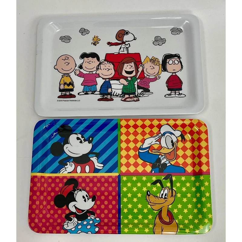 Rectangular Melamine Plates for kids - Assorted 
