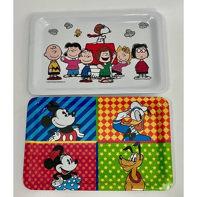 Rectangular Melamine Plates for kids - Assorted 