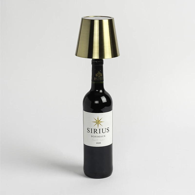 Bouchon à bouteille lampe DEL - Or