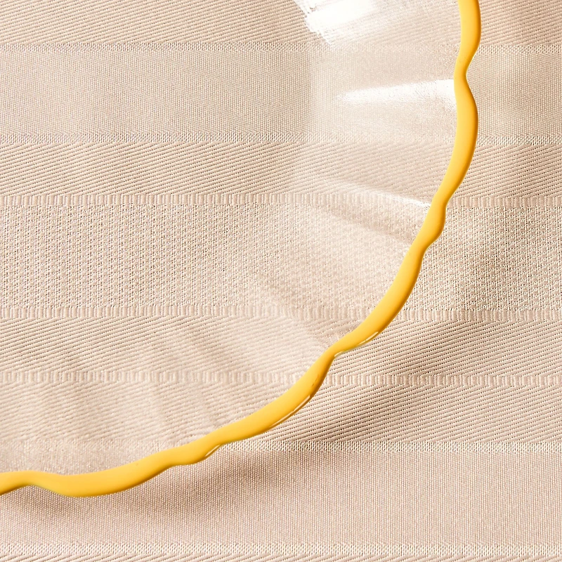 Elegance Yellow Rim Dessert Plate - 21cm