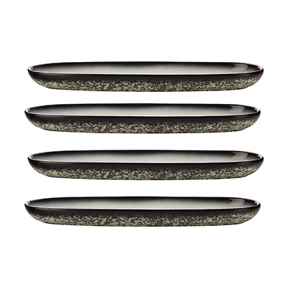 Maxwell & Williams Set of 4 Granite Platters - 40 x 12cm