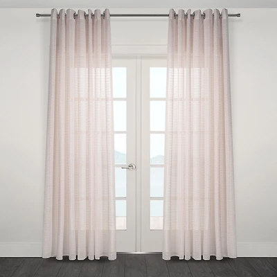 Imola Semi Sheer Jacquard Grommet Curtain