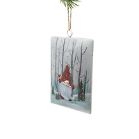 Striped White Iron Canvas Ornament Gnomish Masterpiece, Pack of 3