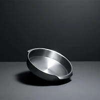 Moule rond à gâteaux en acier inoxydable de po
