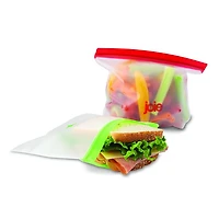 Sac réutilisables PEVA arc-en-ciel - 6 sacs 46.5 oz coleurs assorties