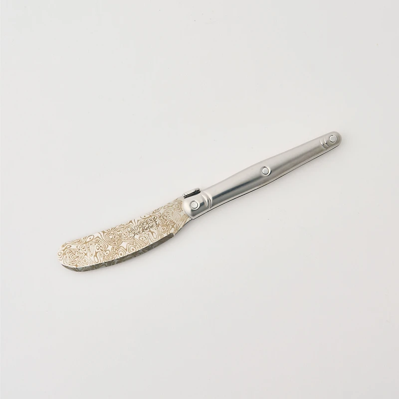 Jean Dubost Laguiole Decor Damas Cheese Knives Set, 3 pieces 
