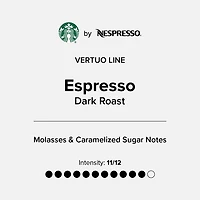 Starbucks® Espresso Dark Roast Capsules for Nespresso® Vertuo