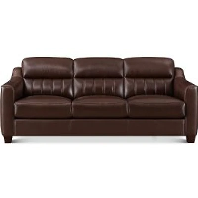 Uptown Leather Sofa - Chestnut