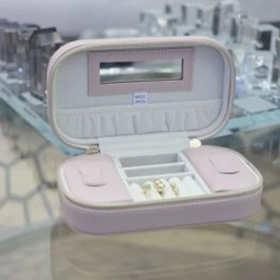 Mele and Co Lucy Travel Jewellery Case - Pink