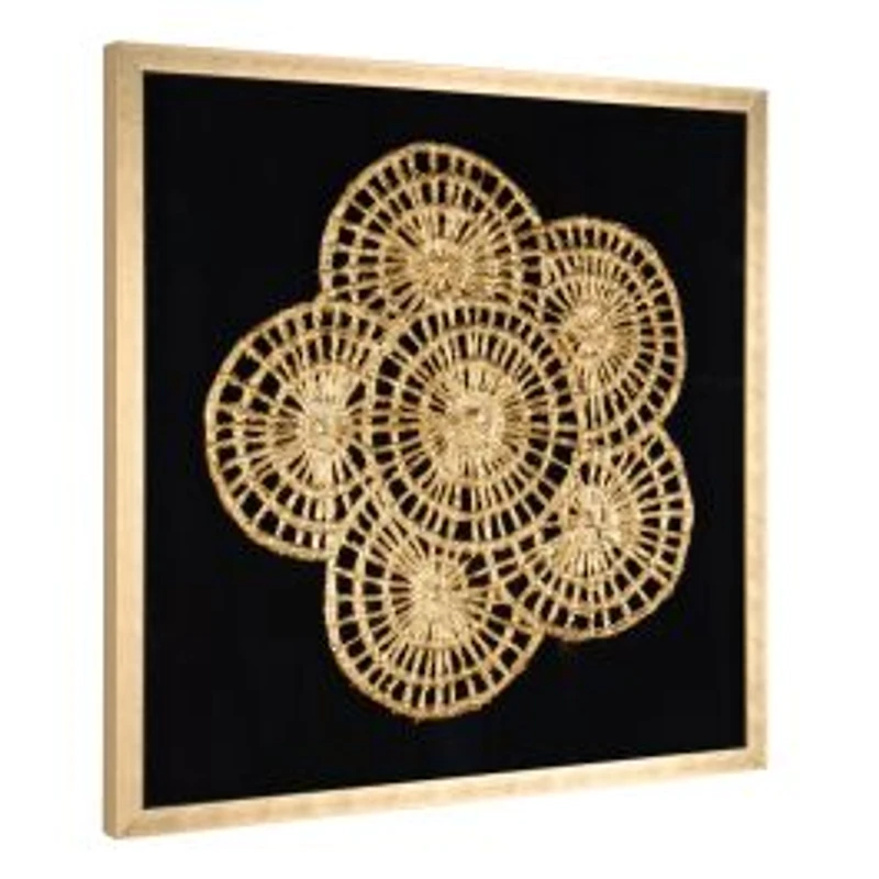 Golden Petals Shadow Box
