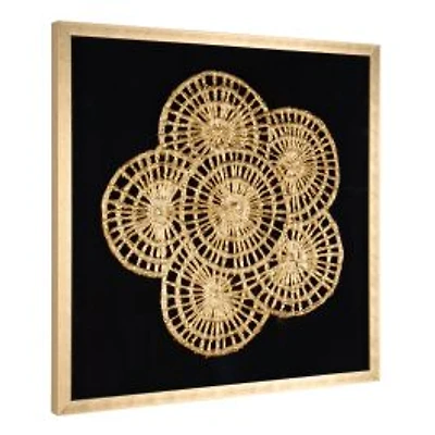 Golden Petals Shadow Box