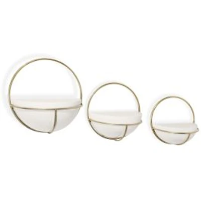 Adelia Set of 3 Metal Wall Planters