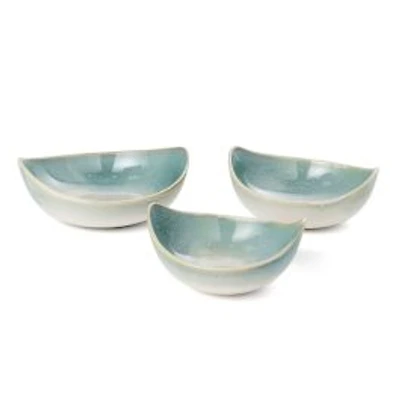 Set of 3 Dorian Decorative Ceramic Bowls