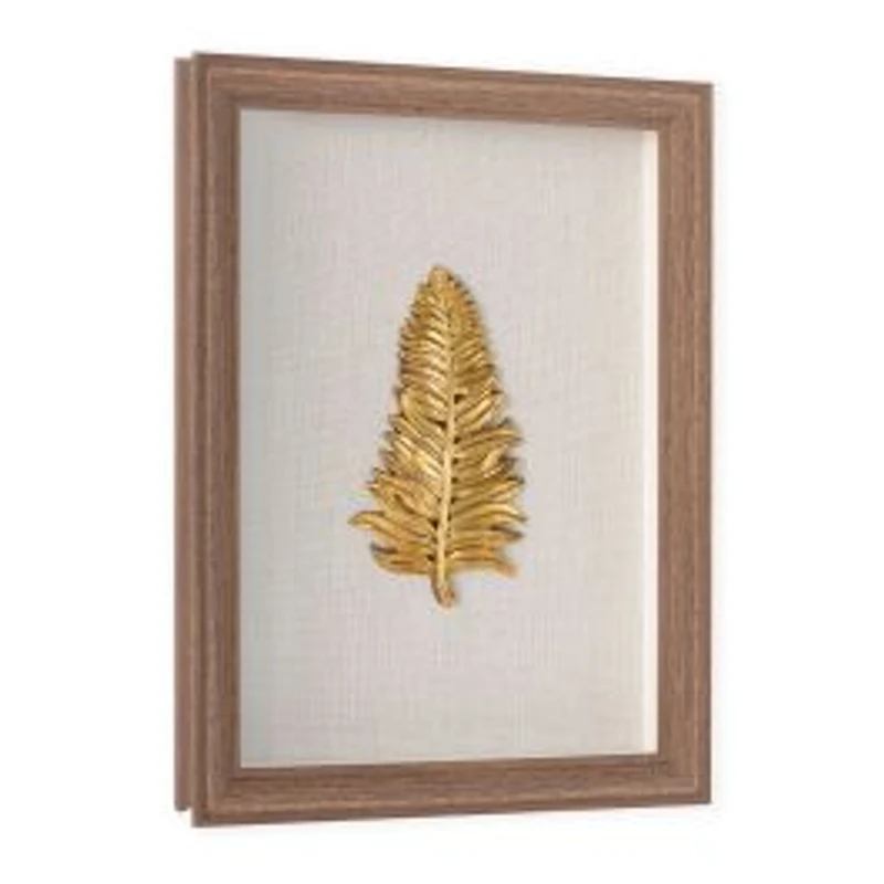 Golden Leaves I Shadow Box
