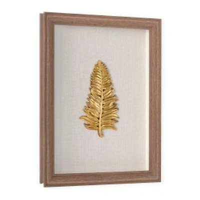 Golden Leaves I Shadow Box