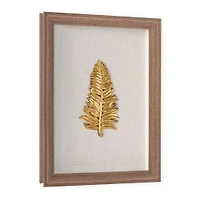 Golden Leaves I Shadow Box