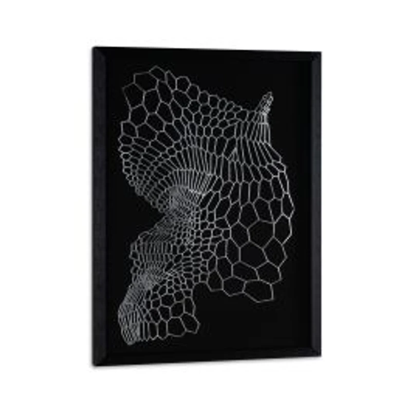 Silver Labrynth Shadow Box