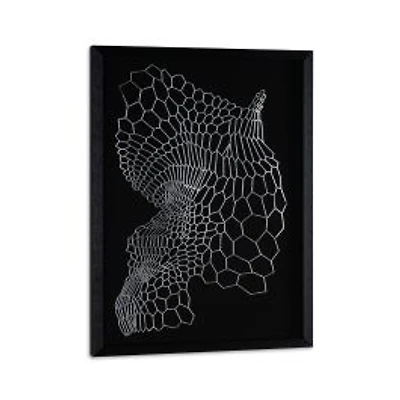 Silver Labrynth Shadow Box