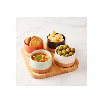 Delta Apero Serving Board and Bowls Set