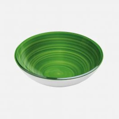 Transparent Kiwi Twist Bowl (22cm)
