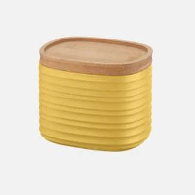 Mustard Yellow Tierra Storage Jar ( cm