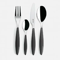 Feeling 24-Piece Dark Grey Flatware Set
