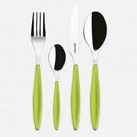 Feeling 24-Piece Green Flatware Set