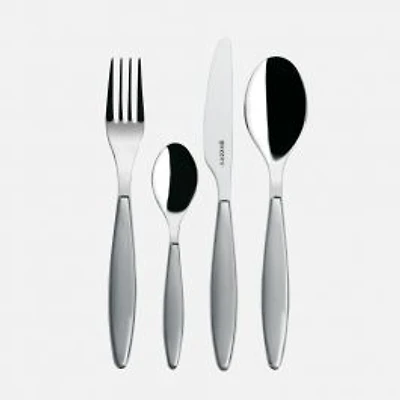 Feeling 24-Piece Light Grey Flatware Set