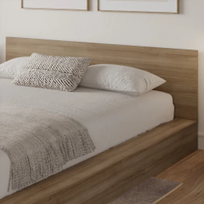 Kyle Low Platform Bed Set - Brown Oak
