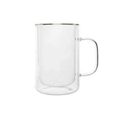 Omagio Cafe Latte Double-Walled Mugs, Set of 2