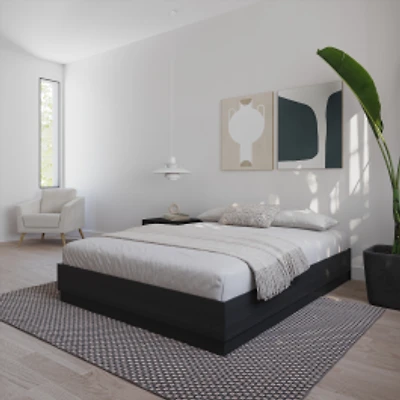 Madrid Platform Bed Frame - Black Karisma