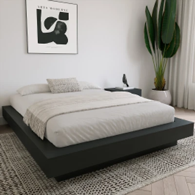 Michael Platform Bed Frame - Black Karisma