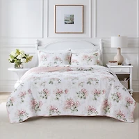 Laura Ashley Honeysuckle Cotton Quilt Set